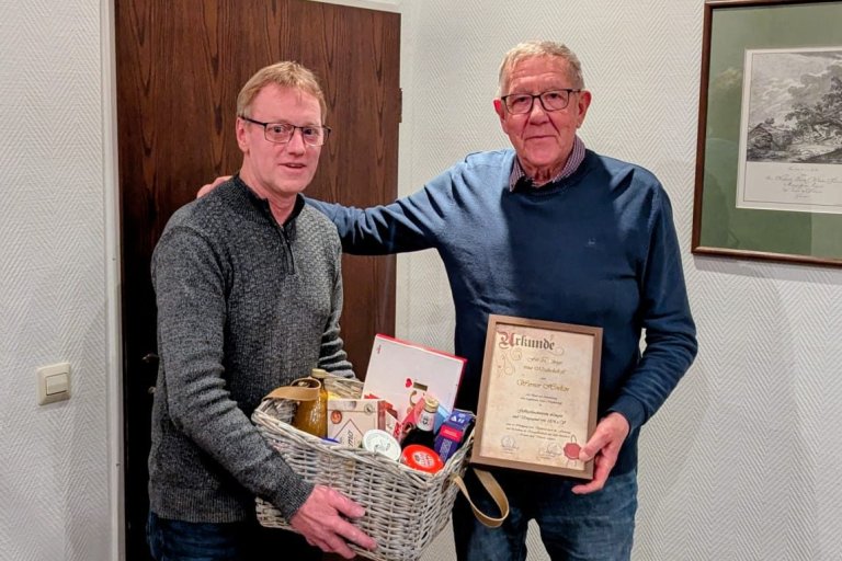 50 Jahre Treue zum Verein – Werner Hinken und Michael Winter geehrt